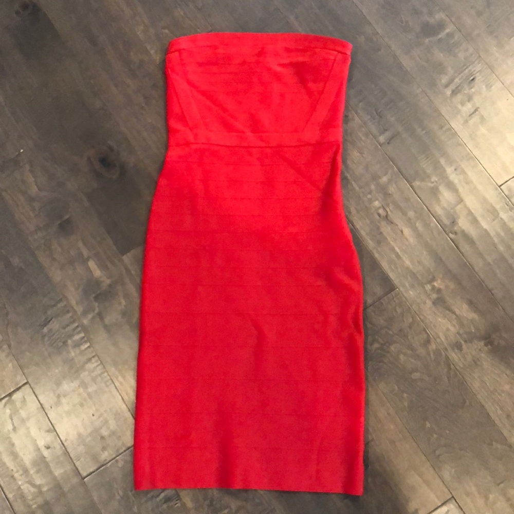 Bebe red bandage dress worn once